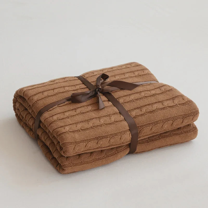 Modern Cotton Blanket | Arden Cozy Throw