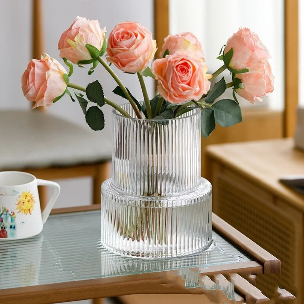 Modern Glass Vase | Stac Flower Vase