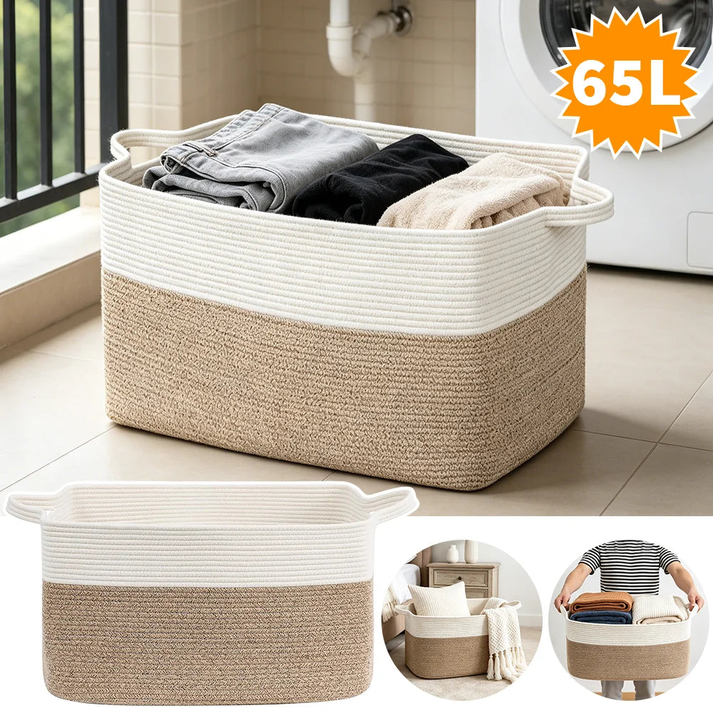 Modern Storage Basket | Foam Woven Organizer