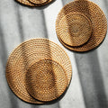 Modern Rattan Placemat | Cobble Set of 6 Table Mat