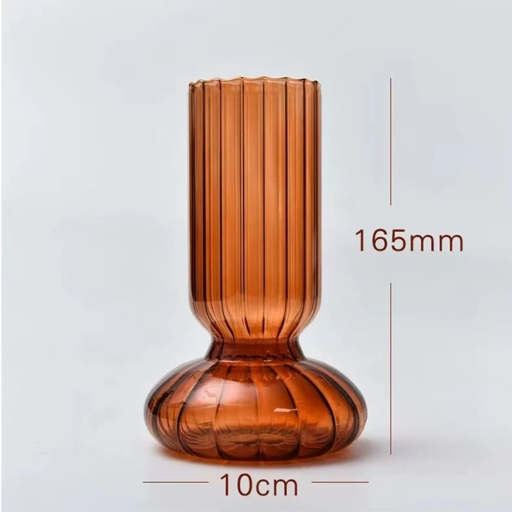 Modern Glass Vase | Scar Flower Vase for Office