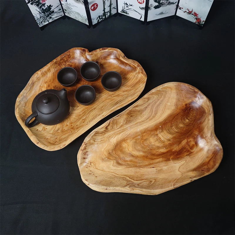 Modern Wood Serving Tray | Braan Decorative Tray for Kitchen
