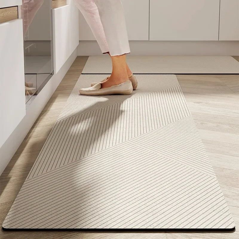Modern Floor Mat | Ripple Non-Slip Mat for Kitchen