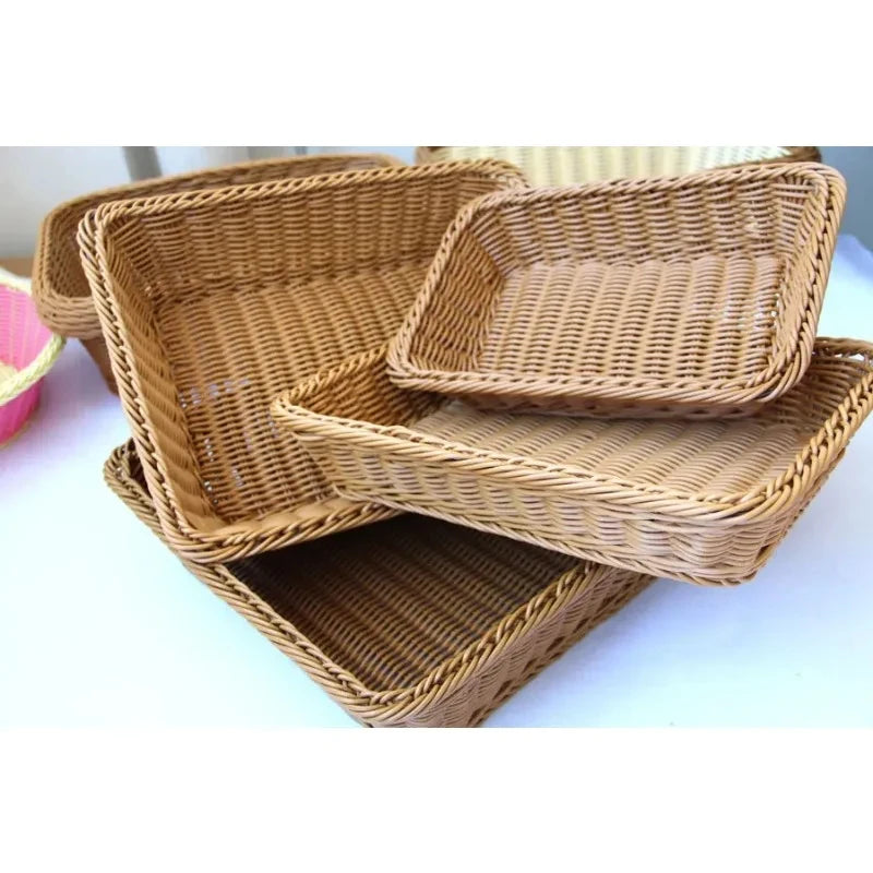 Modern Rattan Basket | Hale Woven Storage for Kitchen