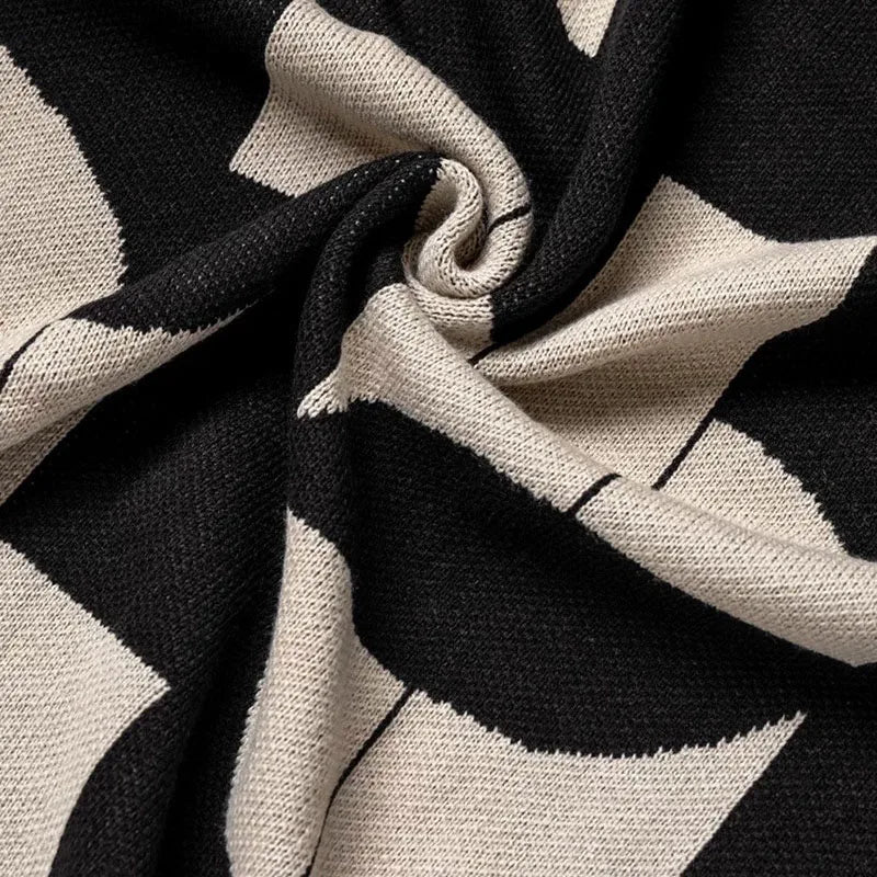 Modern Blanket | Weir Cozy Throw for Office