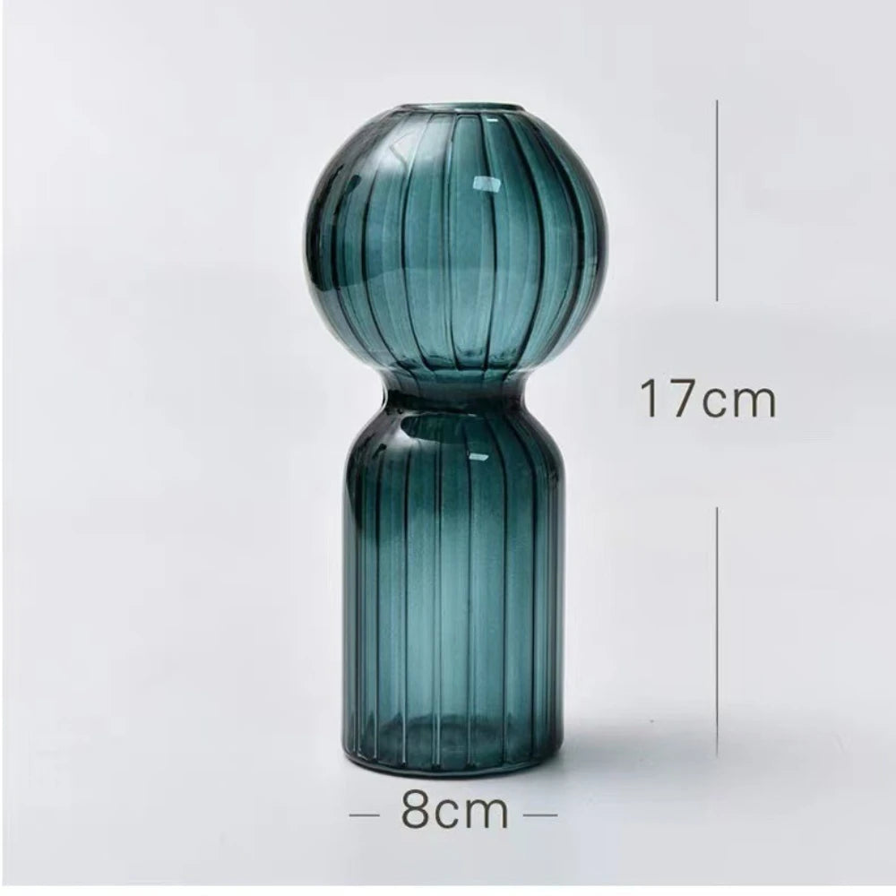 Modern Glass Vase | Scar Flower Vase for Office