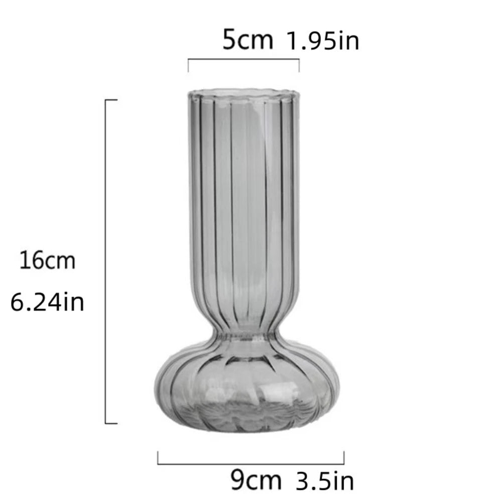 Modern Glass Vase | Scar Flower Vase for Office