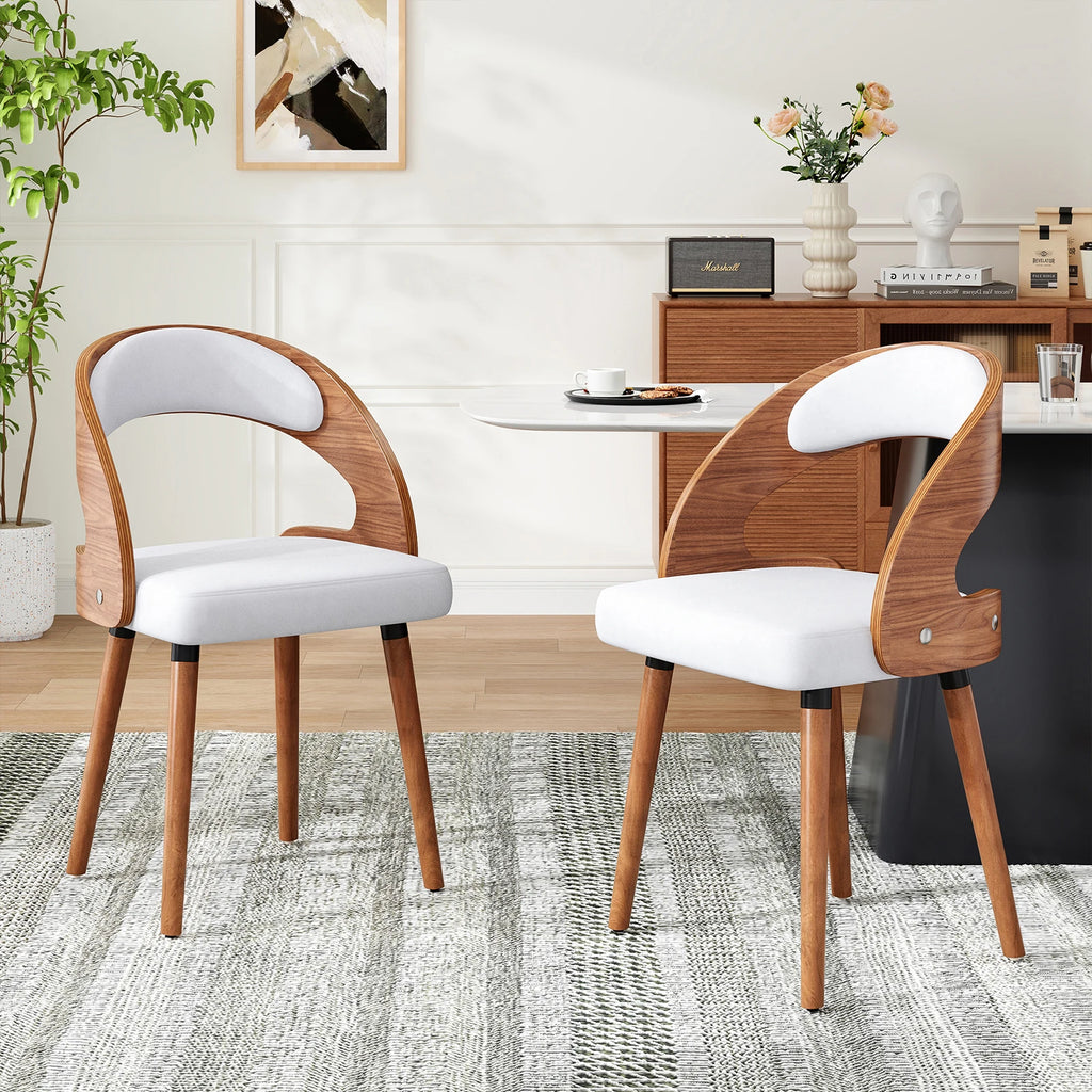 Modern Wood Dining Chairs | Forth Set of 2 for Kitchen