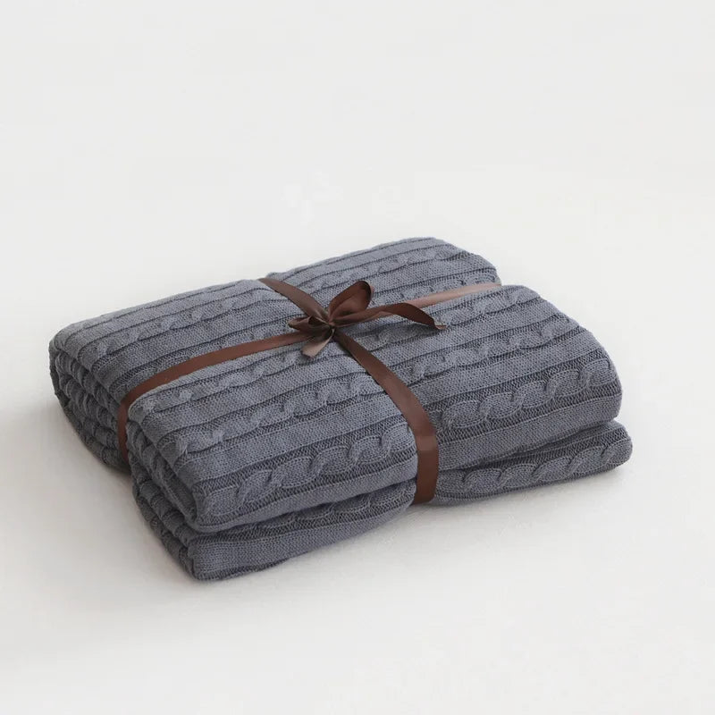 Modern Cotton Blanket | Arden Cozy Throw