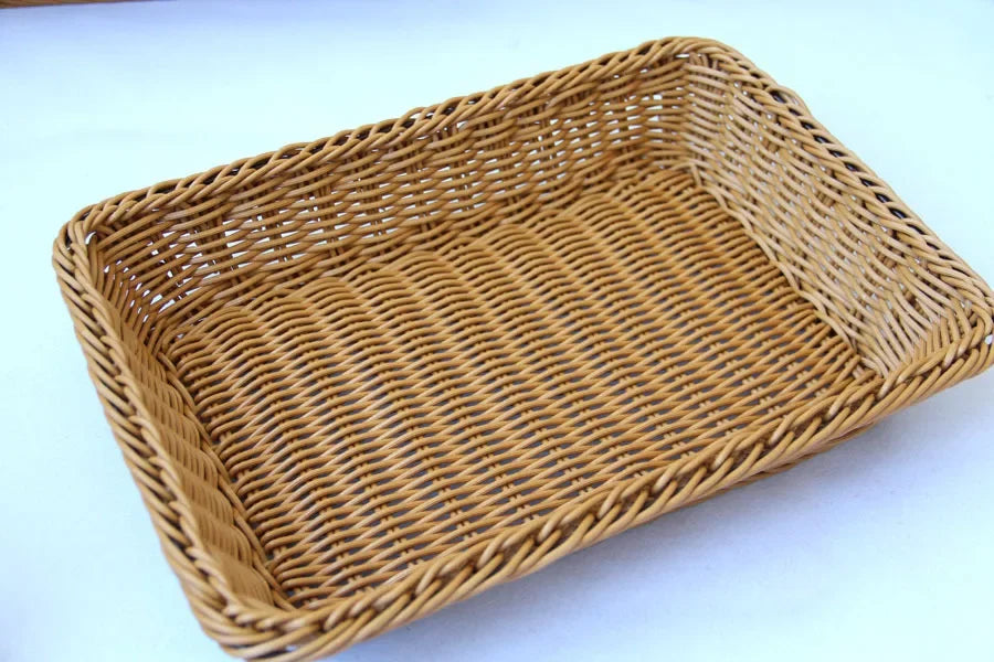 Modern Rattan Basket | Hale Woven Storage for Kitchen