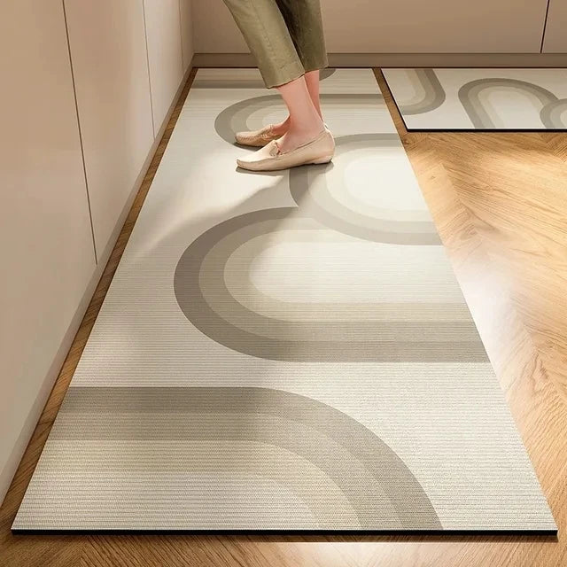 Modern Floor Mat | Ripple Non-Slip Mat for Kitchen