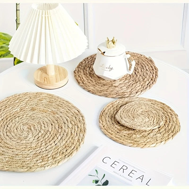 Modern Rattan Placemat | Chert Set of 4 Table Mat