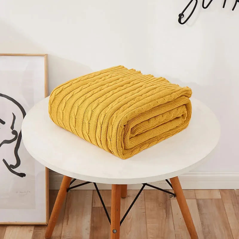 Modern Cotton Blanket | Arden Cozy Throw