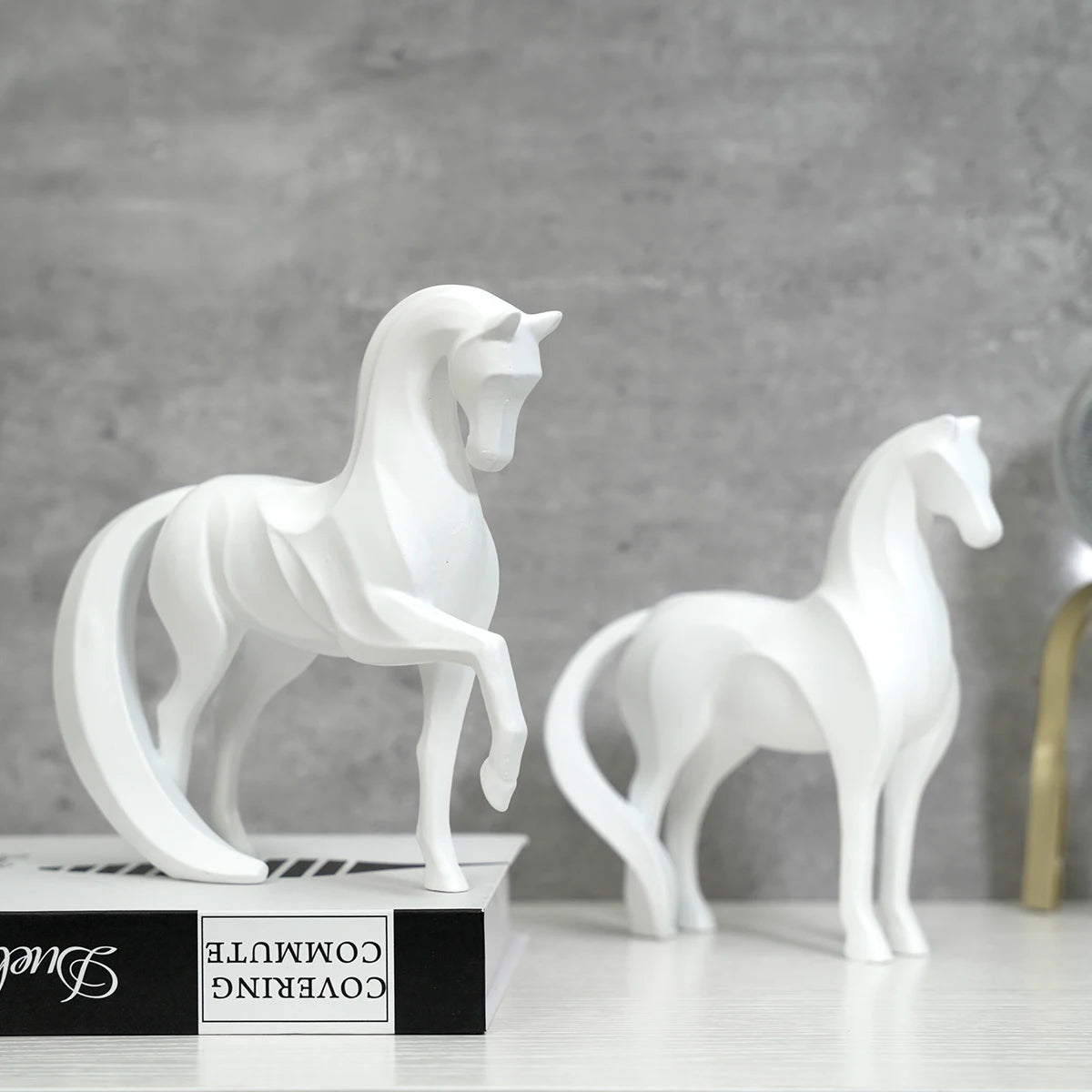 Modern Resin Figurine | Gorse Shelf Decor for Living Room