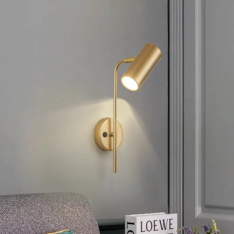 Modern Iron Wall Sconce | Alder Wall Light Fixture for Bedroom