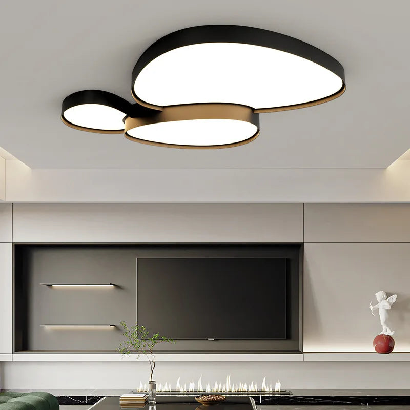 Minimalist Ceiling Light | Reed Flush Ceiling Lamp for Bedroom