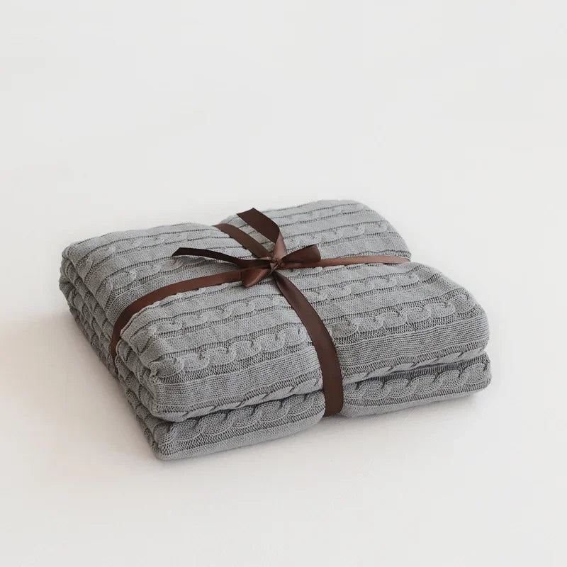 Modern Cotton Blanket | Arden Cozy Throw