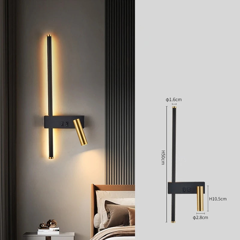 Minimalist Wall Light | Melby Wall Mounted Lamp for Living Room