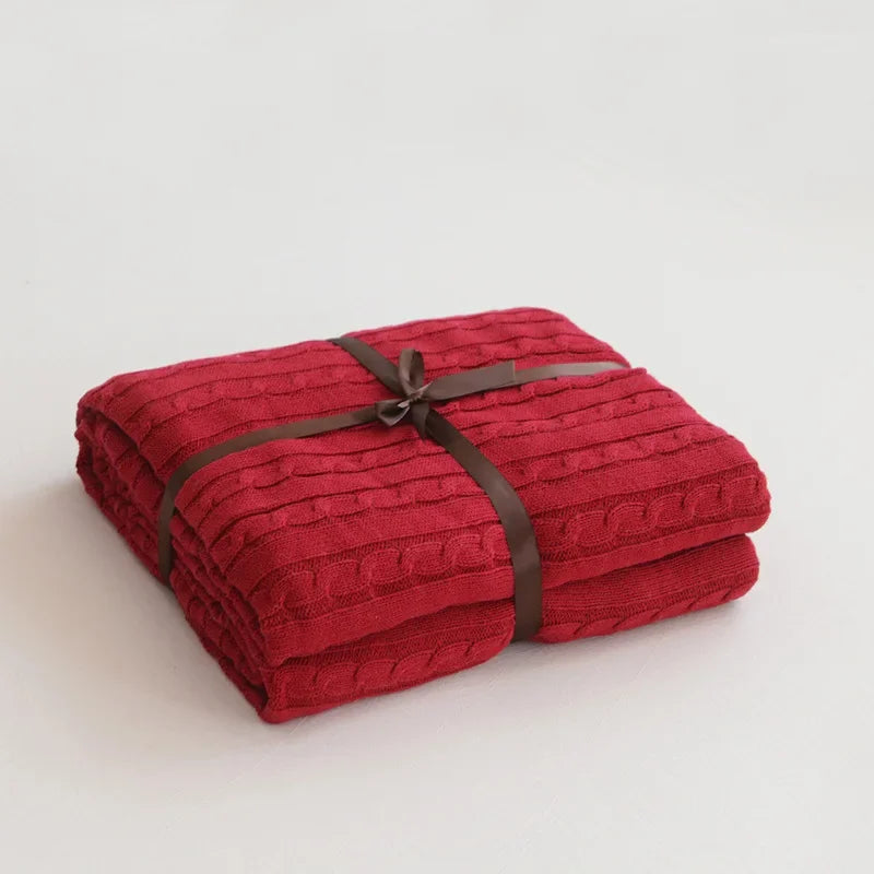 Modern Cotton Blanket | Arden Cozy Throw