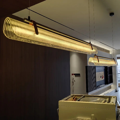 Minimalist Pendant Light | Spring Hanging Lamp for Dining Room