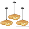 Modern Rattan Chandelier | Delta Hanging Ceiling Light for Bedroom