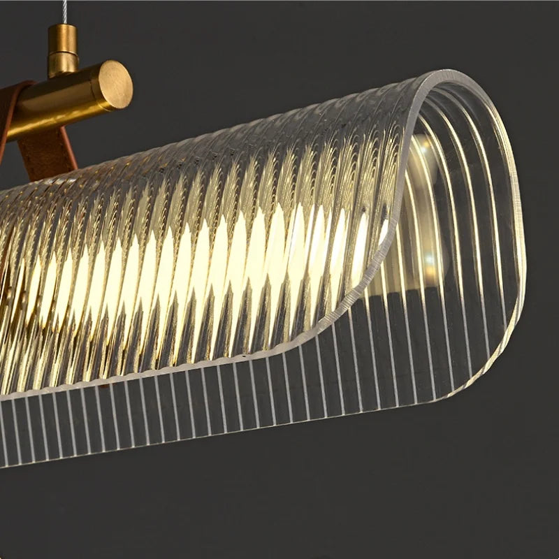 Minimalist Pendant Light | Spring Hanging Lamp for Dining Room