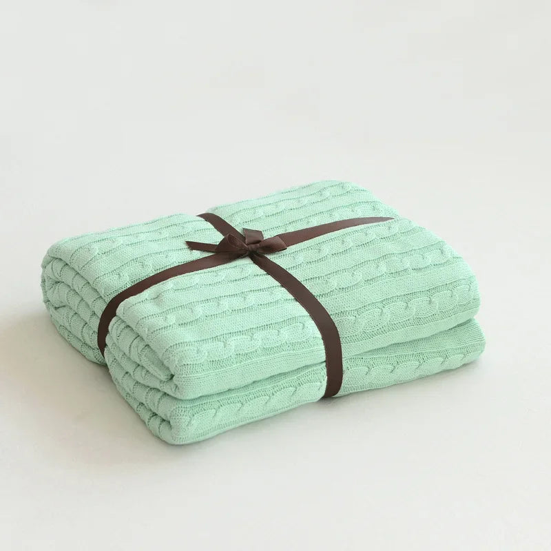 Modern Cotton Blanket | Arden Cozy Throw