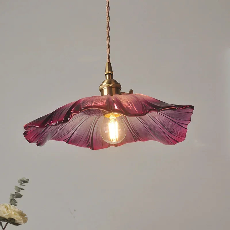 Modern Glass Pendant Light | Kelda Hanging Lamp for Living Room