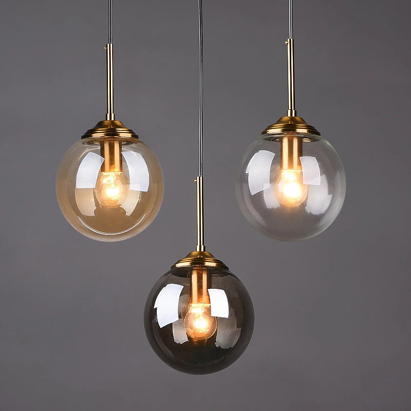 Minimalist Glass Chandelier | Pipit Hanging Ceiling Light