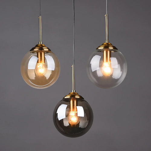 Minimalist Glass Chandelier | Pipit Hanging Ceiling Light