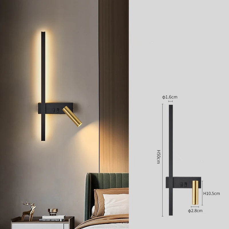 Minimalist Wall Light | Melby Wall Mounted Lamp for Living Room