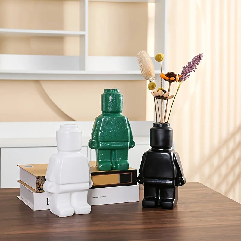 Modern Ceramic Plant Pot | Surf Planter for Office