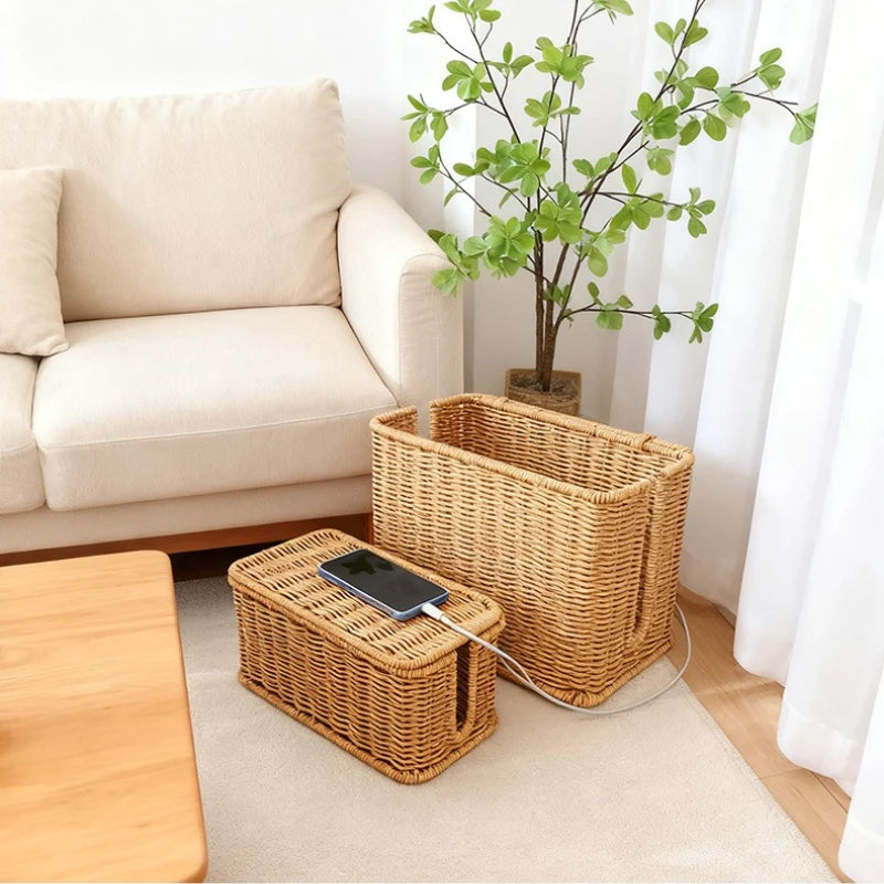 Minimalist Storage Basket | Tern Woven Organizer for Living Room