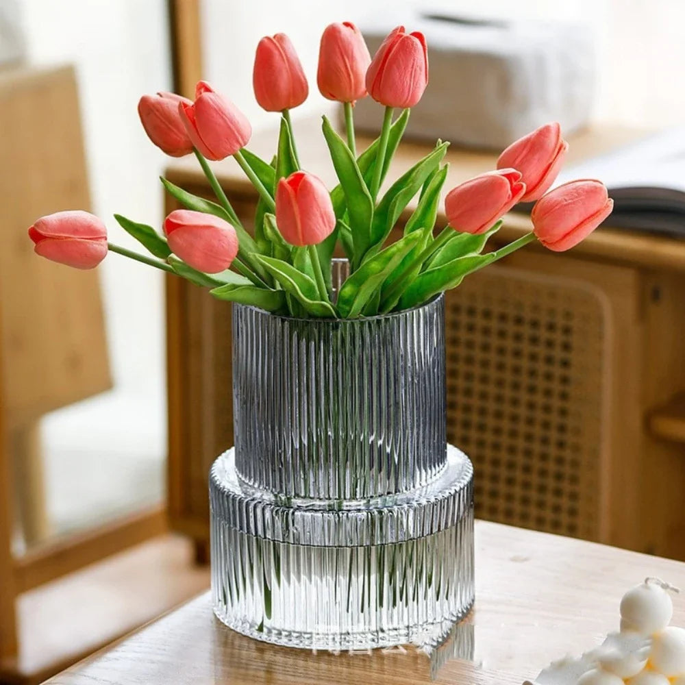 Modern Glass Vase | Stac Flower Vase