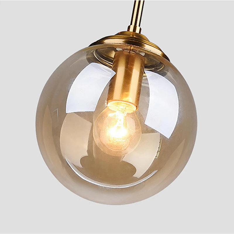 Minimalist Glass Chandelier | Pipit Hanging Ceiling Light