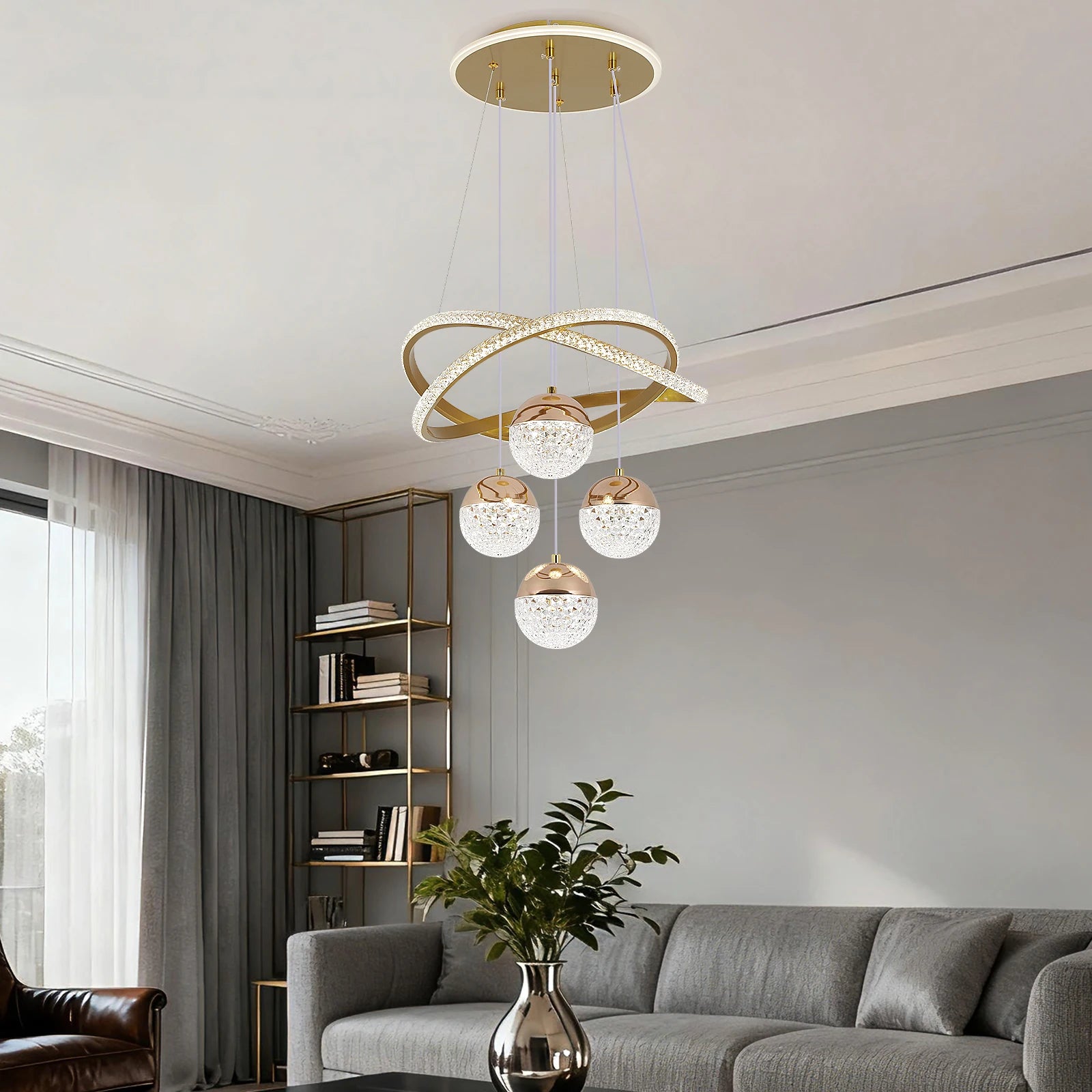 Modern Chandelier | Nab Hanging Ceiling Light for Living Room