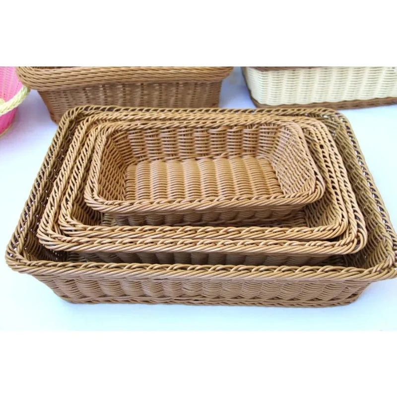 Modern Rattan Basket | Hale Woven Storage for Kitchen