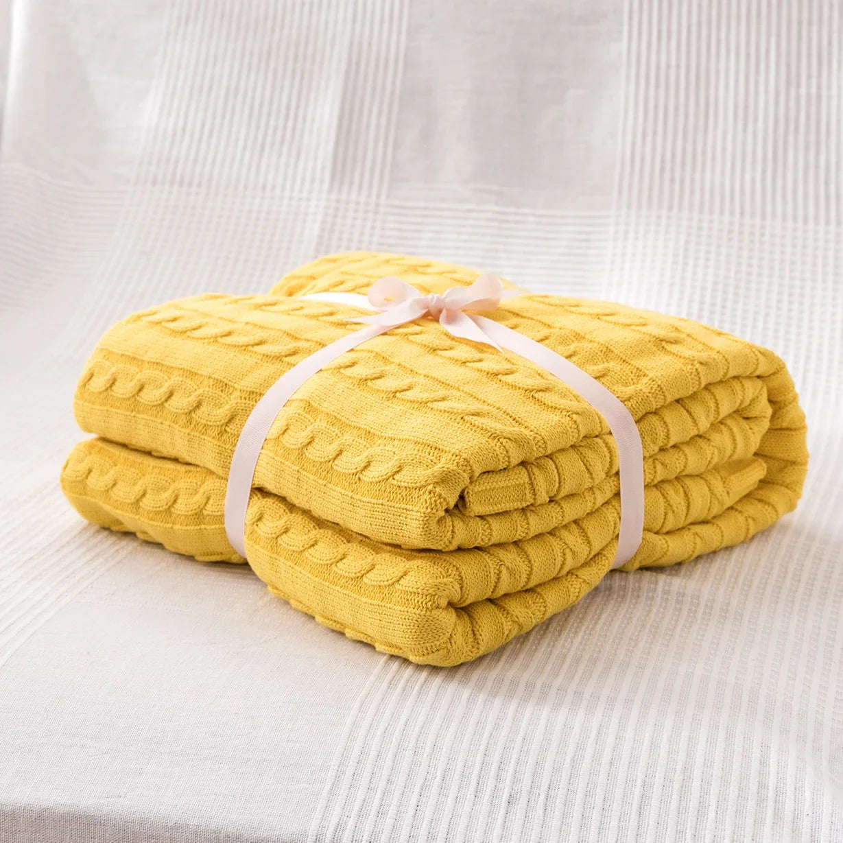 Modern Cotton Blanket | Arden Cozy Throw