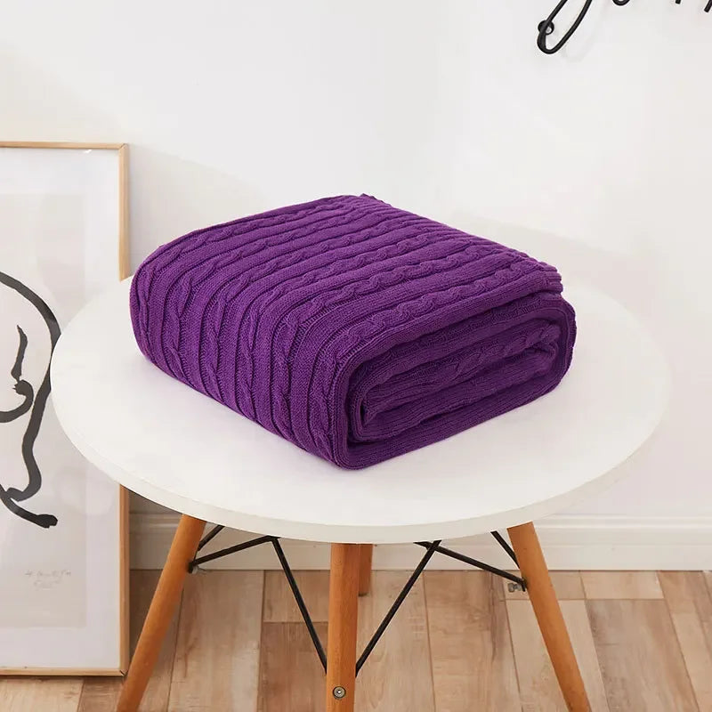 Modern Cotton Blanket | Arden Cozy Throw