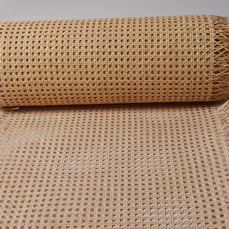 35-50cm Width Webbing Grid Indonesian Plastic Rattan Roll Chinese Repair Tool Material for Chair Cabinet Table Furniture Decor