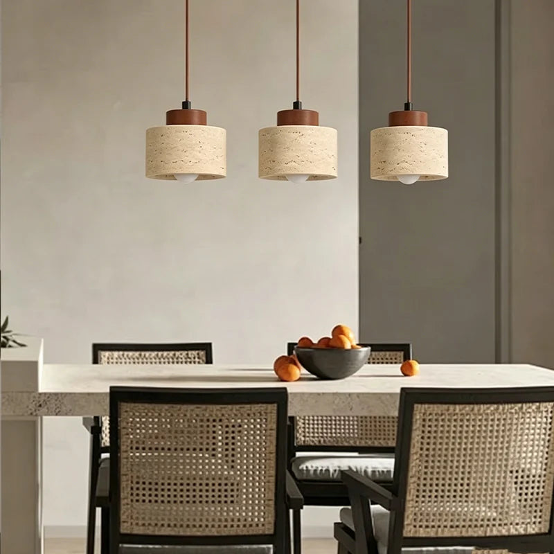 Modern Stone Chandelier | Jura Hanging Ceiling Light for Bedroom