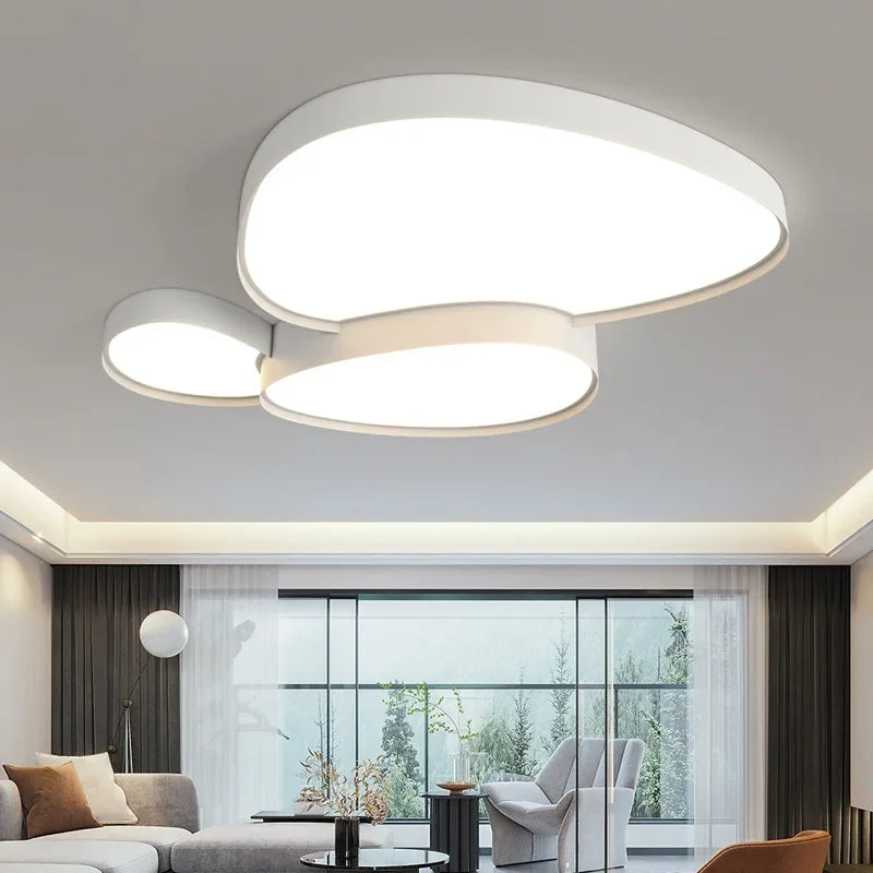 Minimalist Ceiling Light | Reed Flush Ceiling Lamp for Bedroom