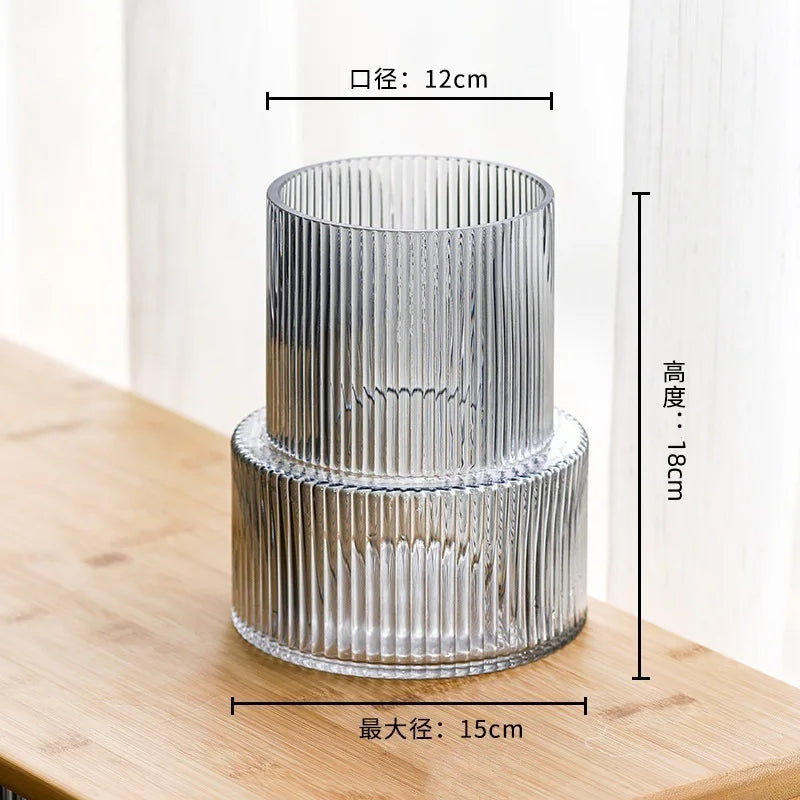 Modern Glass Vase | Stac Flower Vase