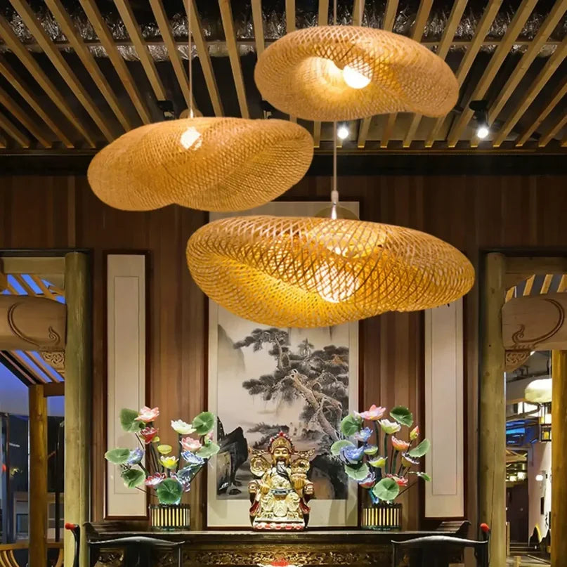 Modern Rattan Chandelier | Harris Hanging Ceiling Light