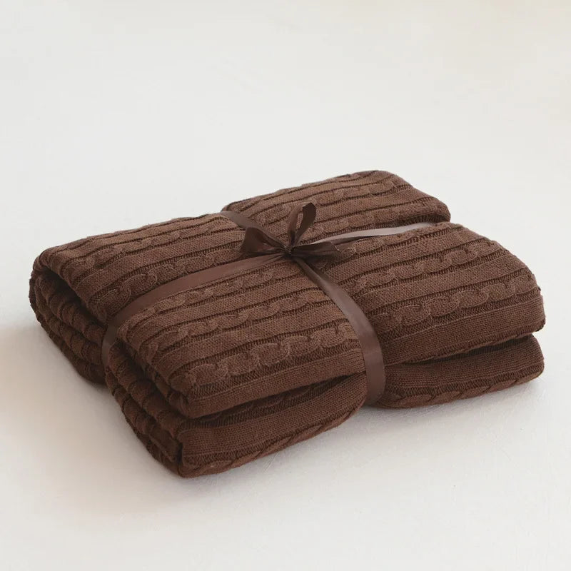 Modern Cotton Blanket | Arden Cozy Throw