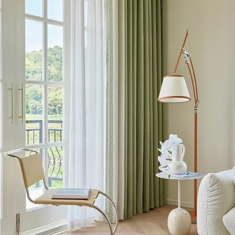 Minimalist Curtains | Ivy Window Drapes for Bedroom