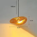 Modern Rattan Chandelier | Halo Hanging Ceiling Light for Living Room