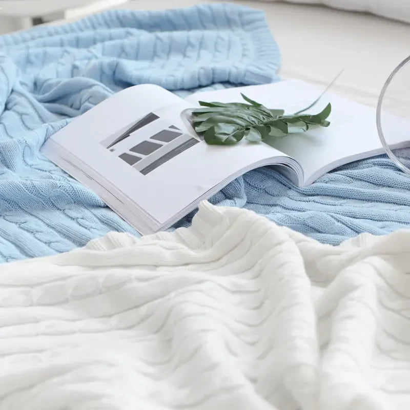 Modern Cotton Blanket | Arden Cozy Throw