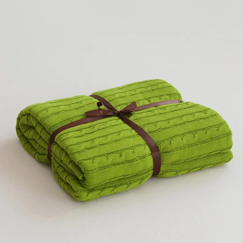 Modern Cotton Blanket | Arden Cozy Throw