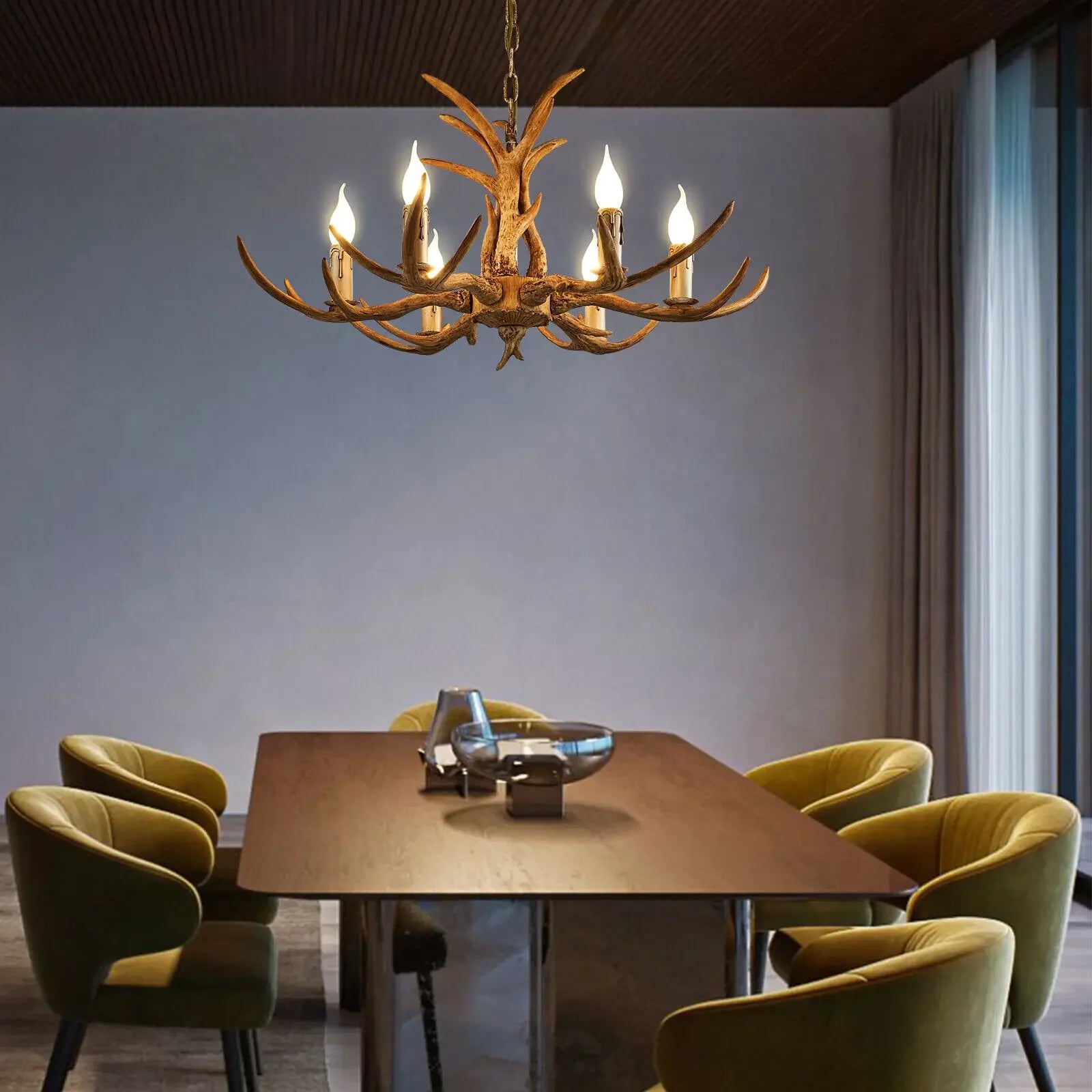 Modern Chandelier | Wave 6-Light Hanging Ceiling Light